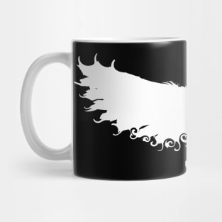 Mothman West Virginia Wing Humanoid Moth Retro Vintage All White Albino Mug